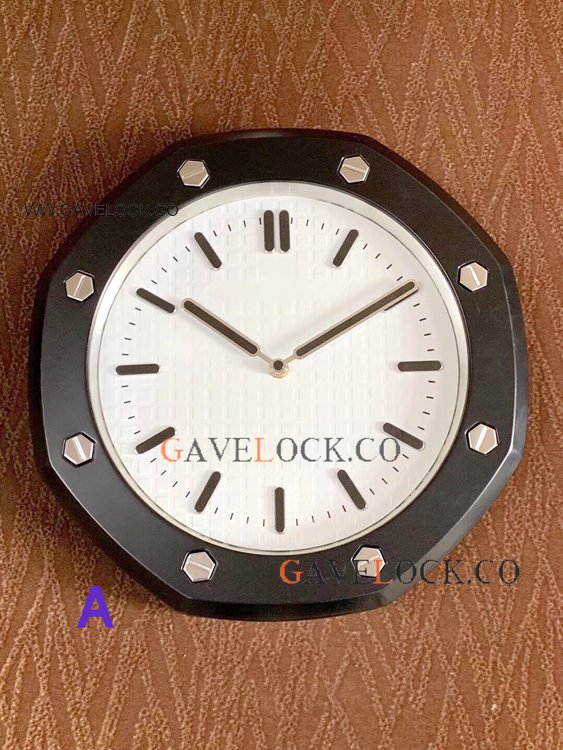Wholesale Copy Audemars Piguet Royal Oak black Wall Clock 34cm Wholesale Copy Audemars Piguet Royal Oak black Wall Clock 34cm